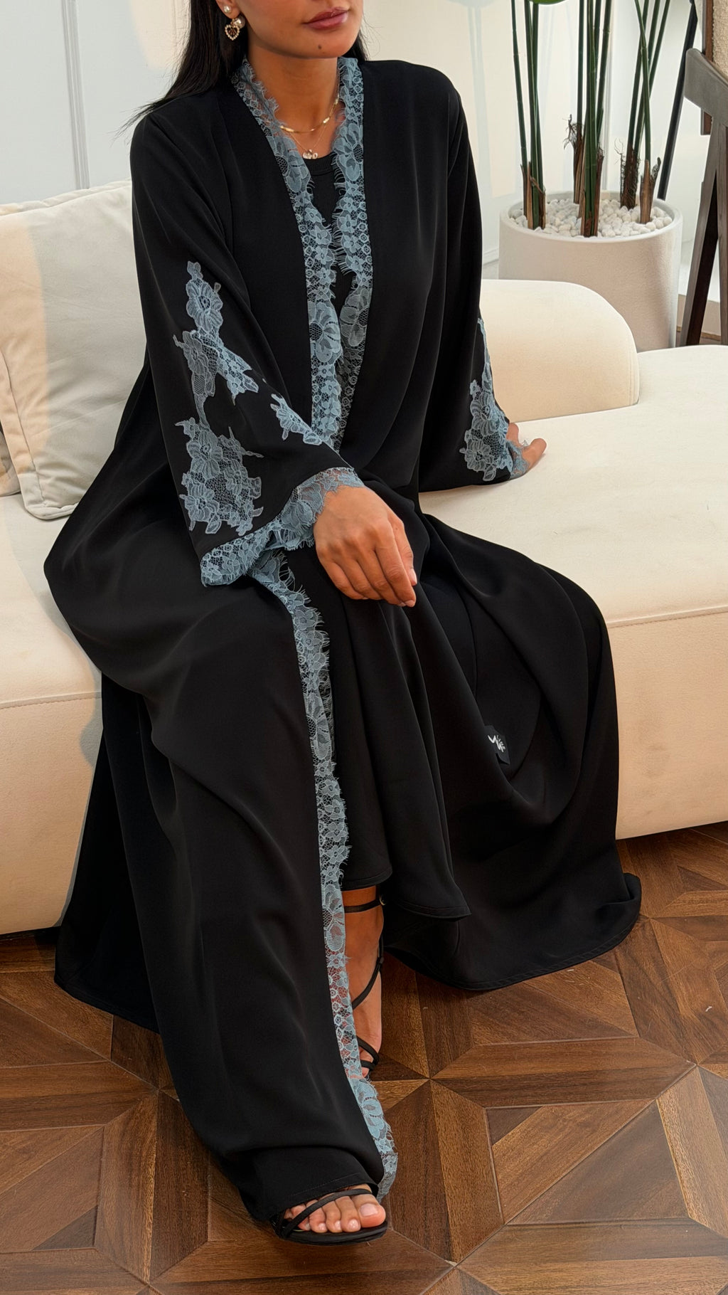 Lace abaya 388