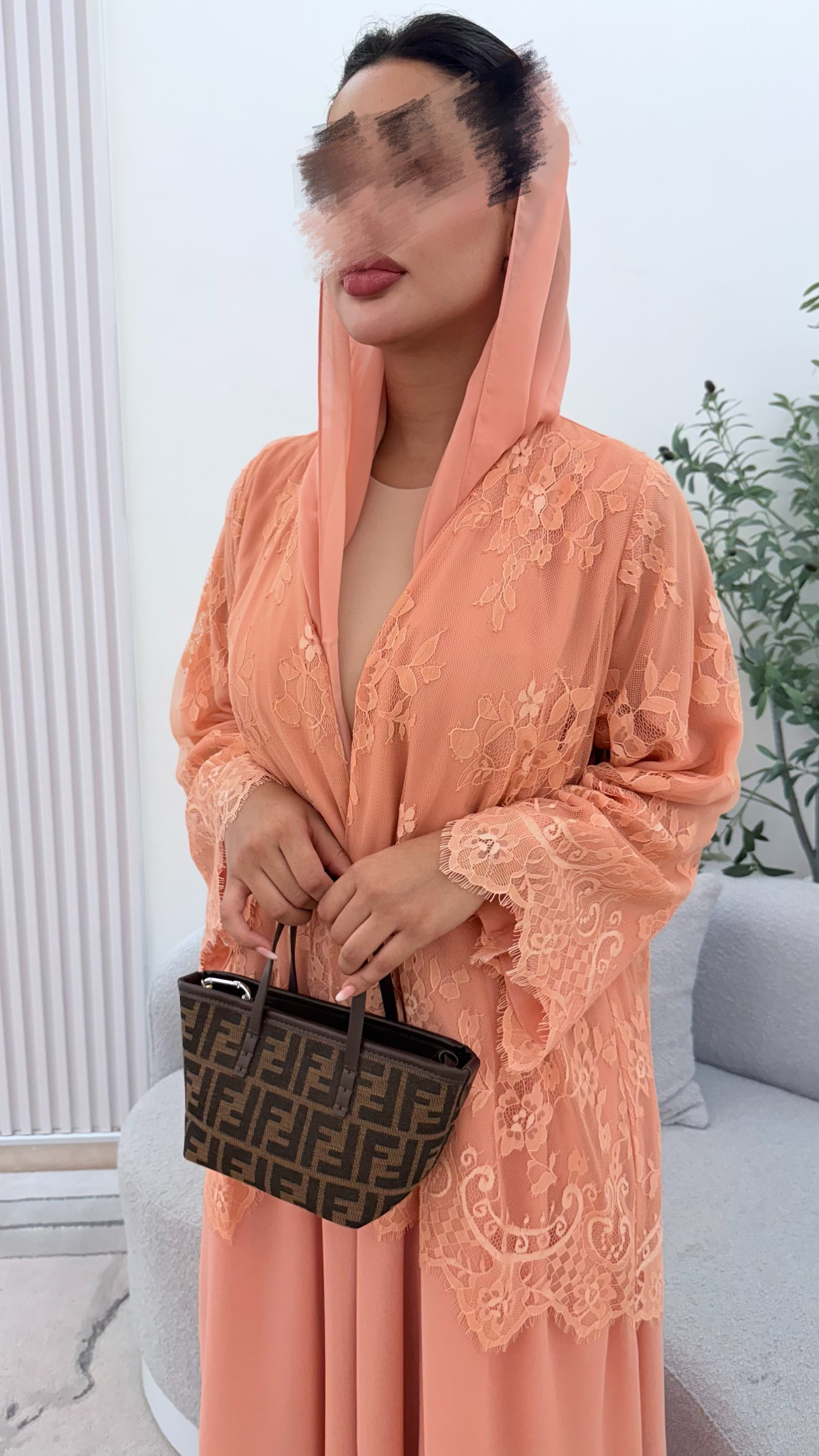 Lace abaya