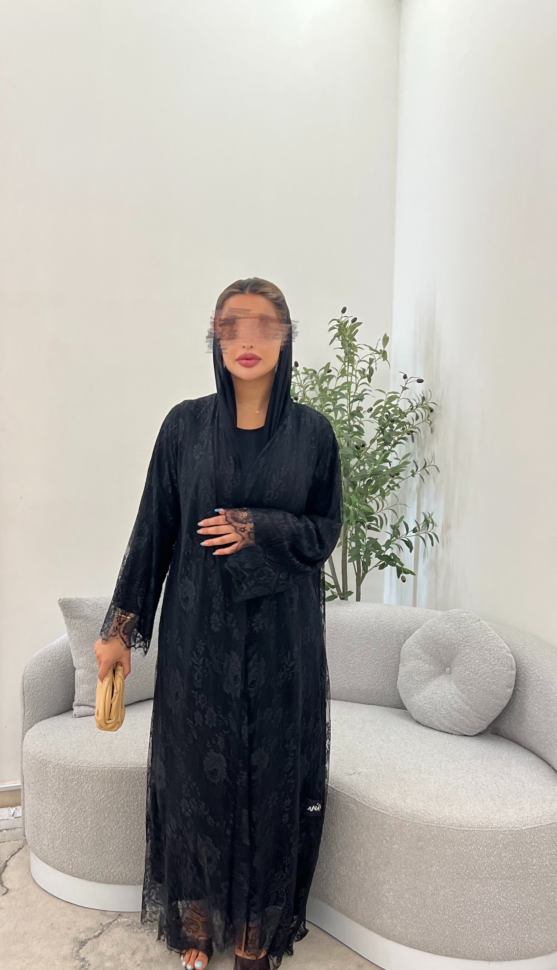 Lace abaya