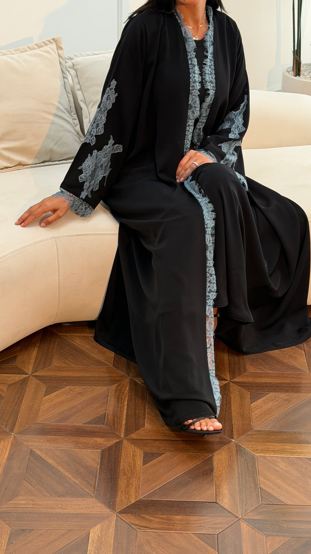 Lace abaya 388