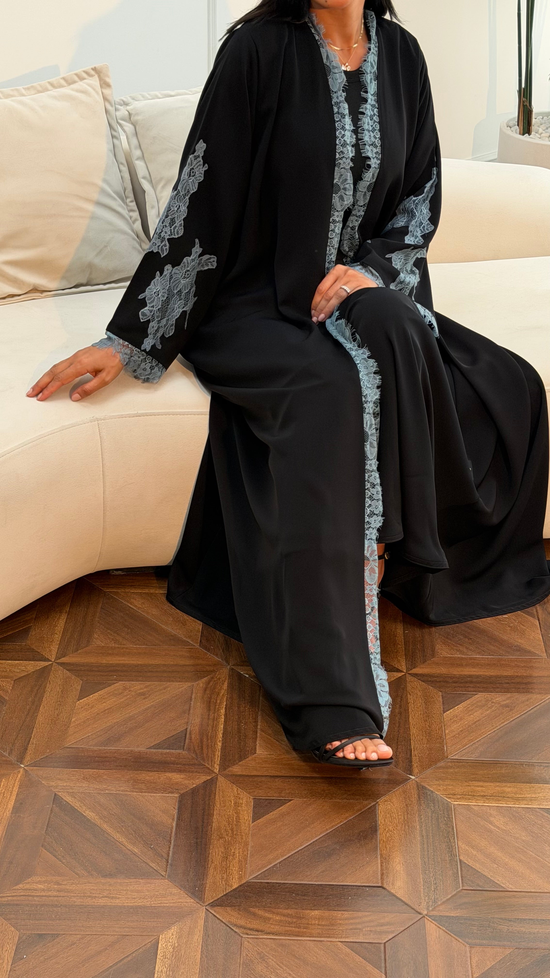 Lace abaya 388