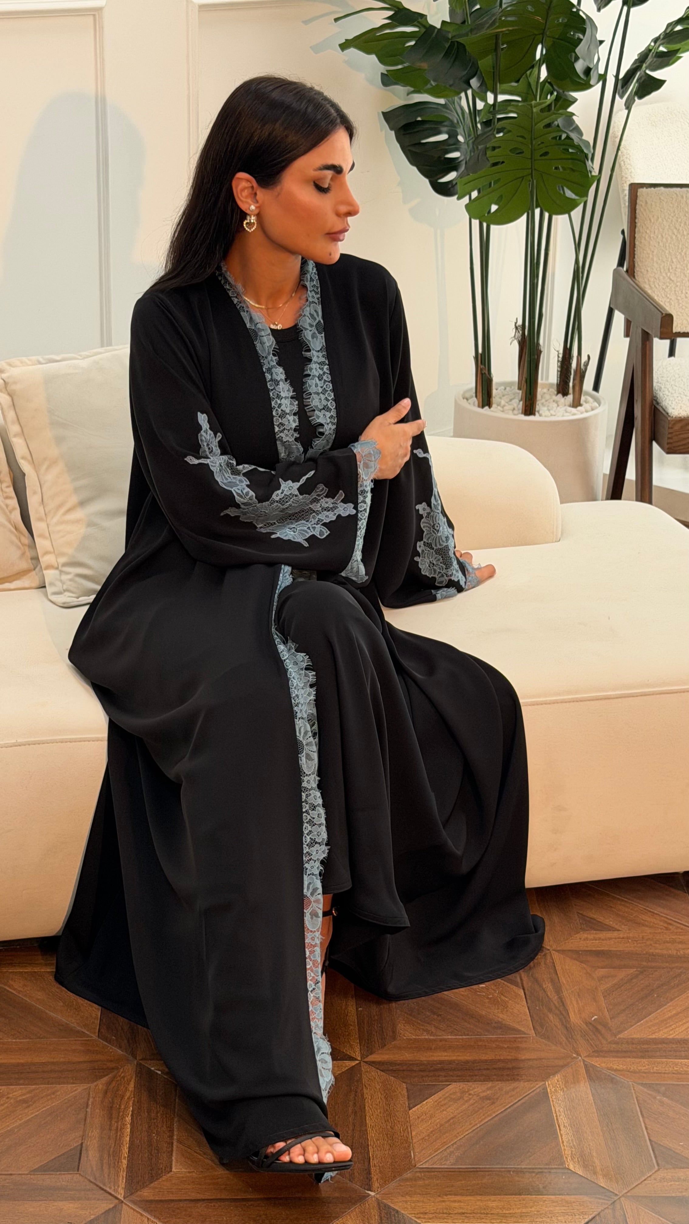 Lace abaya 388