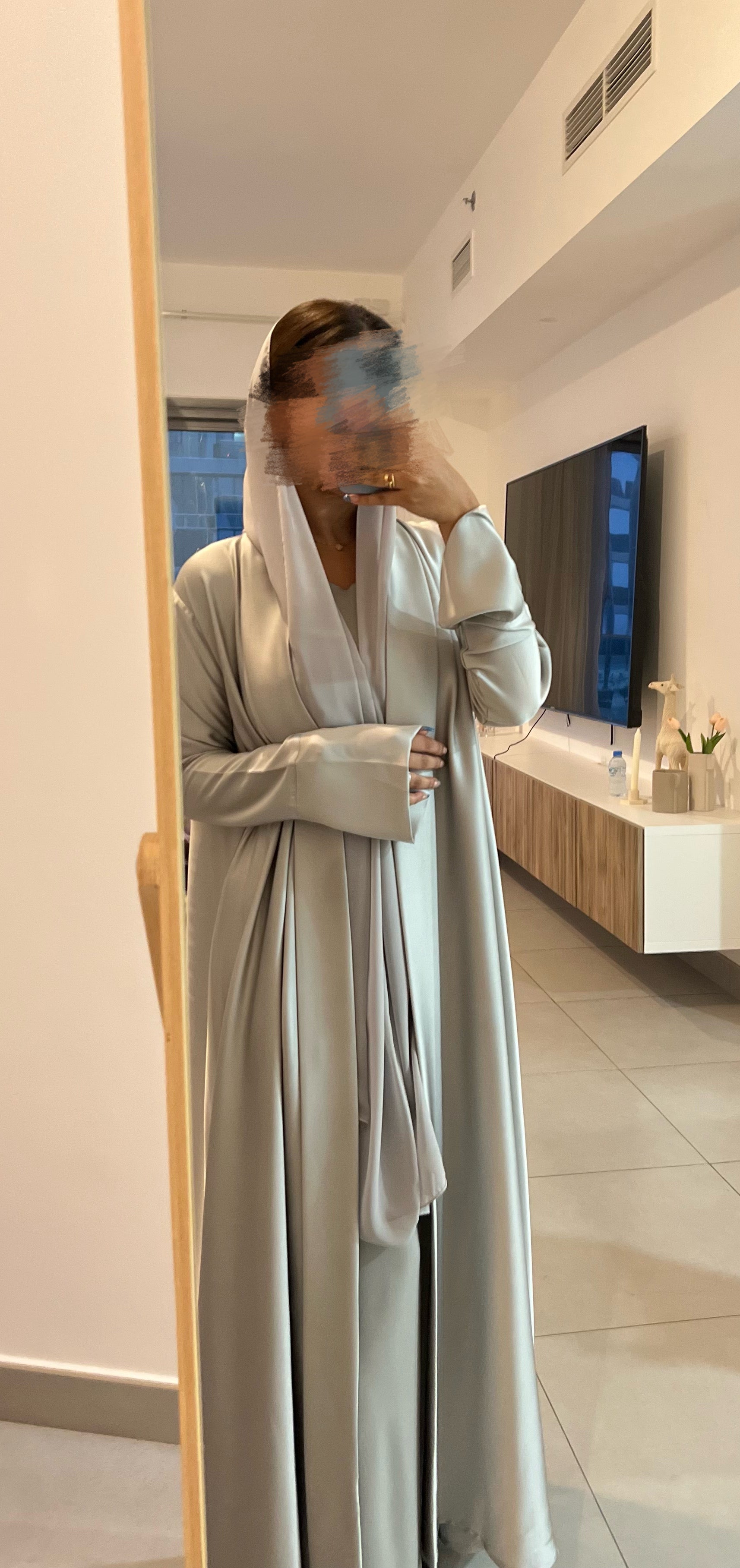 Silk abaya
