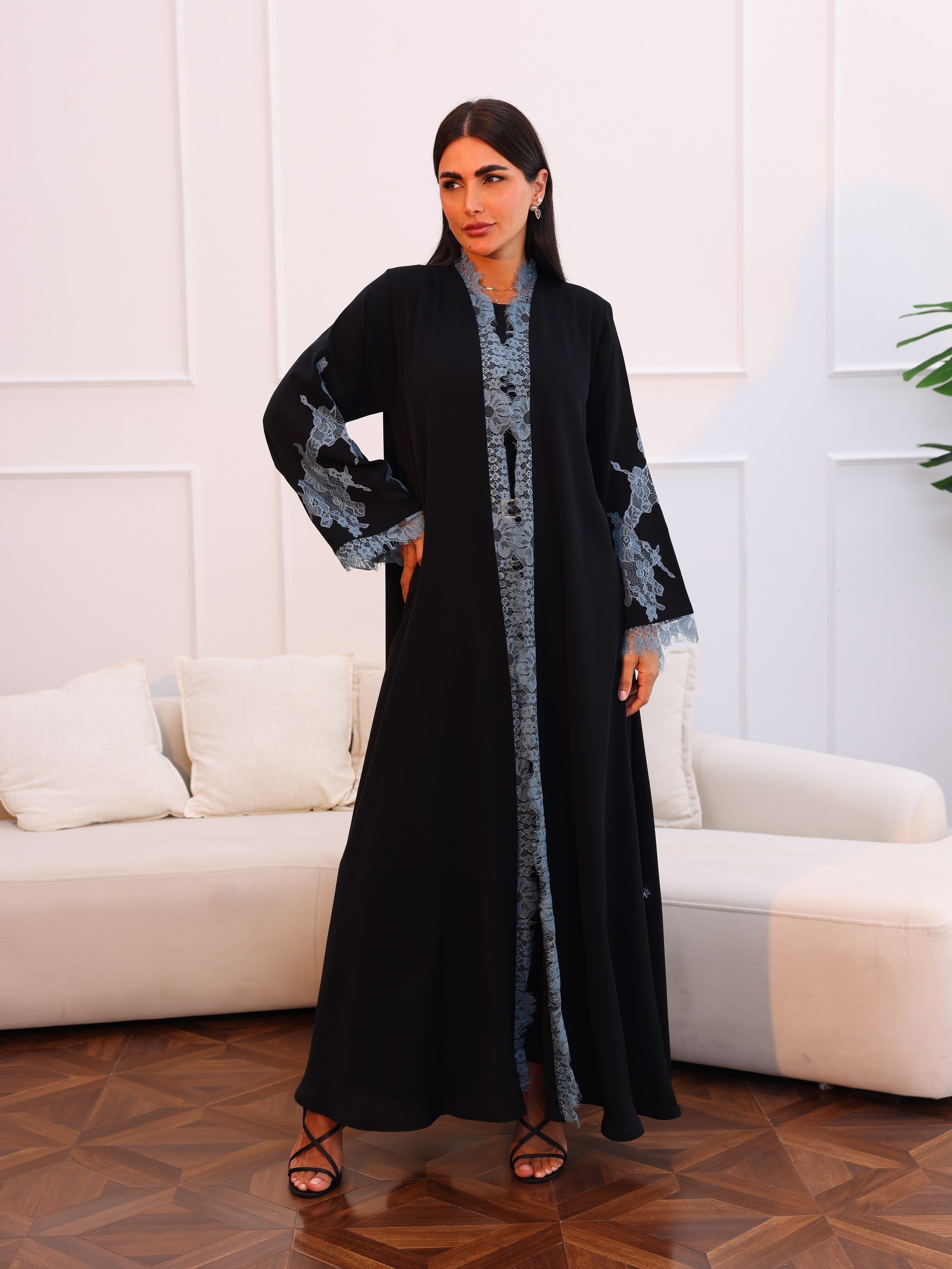 Lace abaya 388