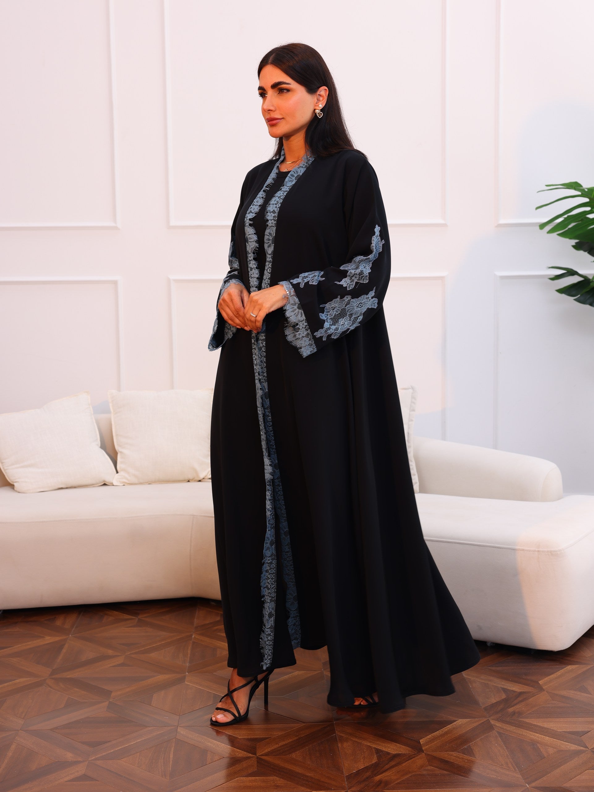 Lace abaya 388